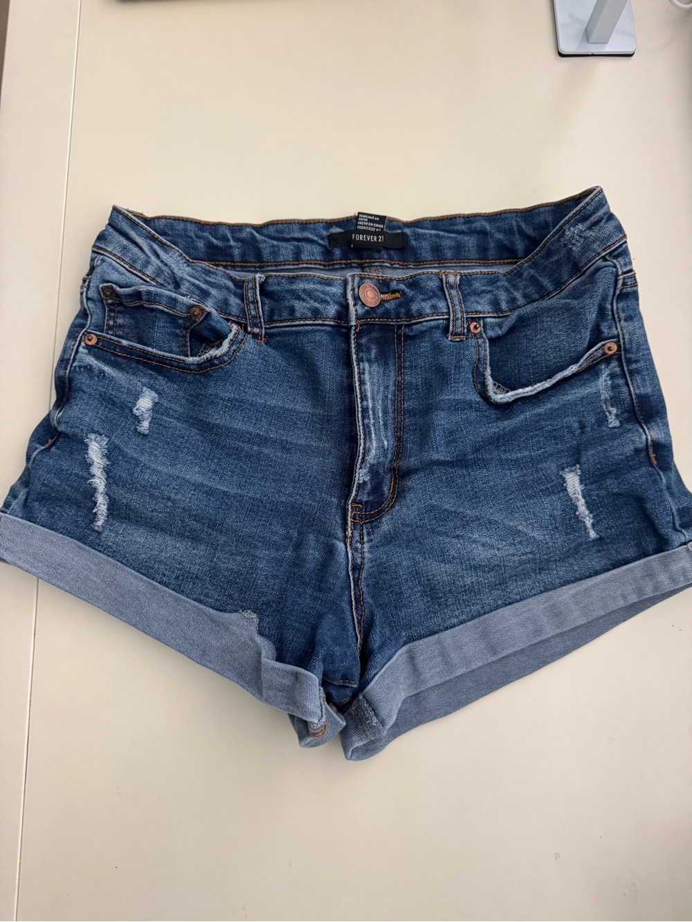 Denim shorts forever 21- size 28